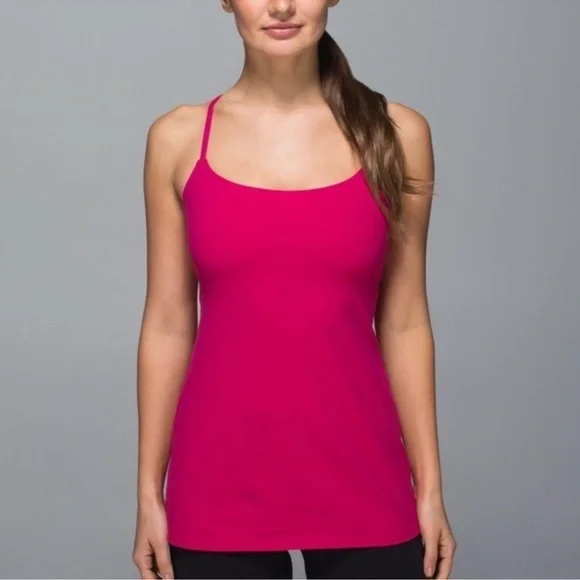 Lululemon Dancing Warrior Tank Jewelled Magenta size 8 - Picture 3 of 8